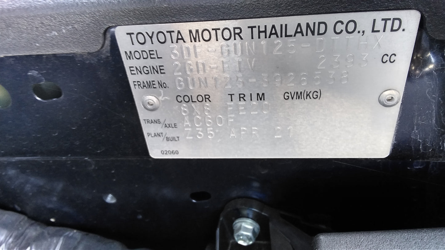 637. Toyota Hilux Z 2021
