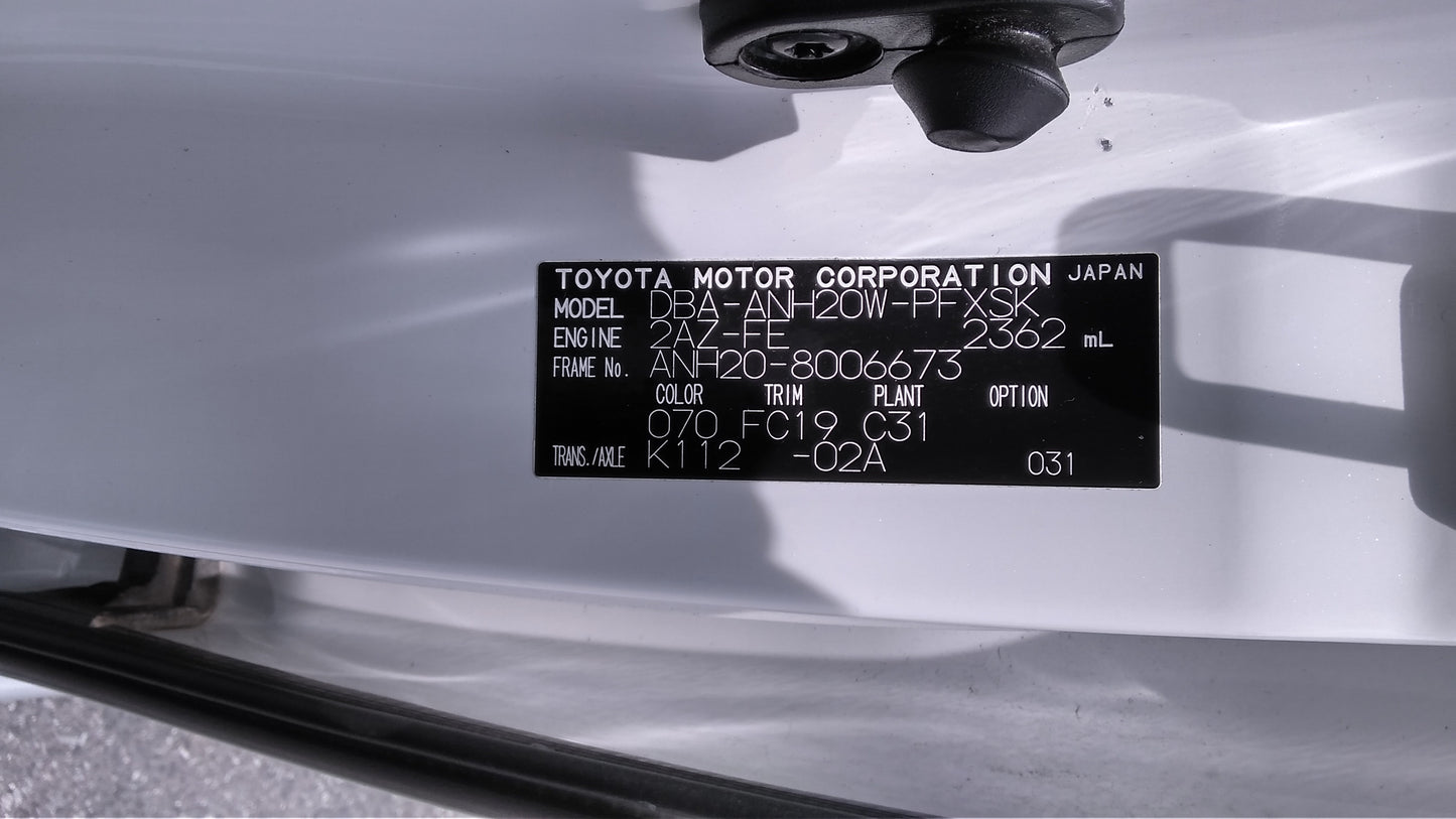 803. Toyota Alphard 240S 2008