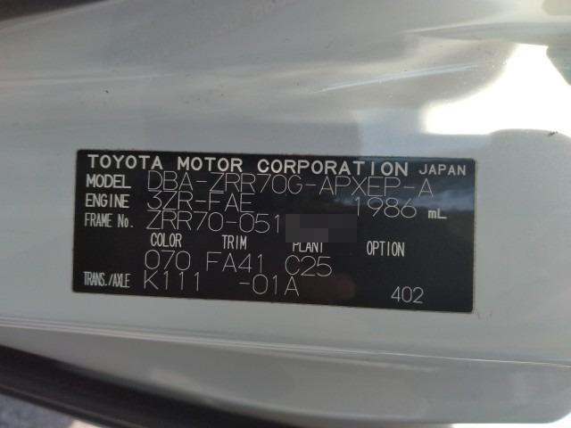 896 TOYOTA NOAH X SMART EDITION 2012 / Milage: 123,964 Km