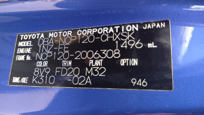894. TOYOTA RACTIS S