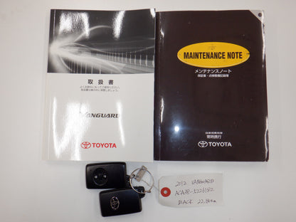 861 TOYOTA VANGUARD 240S S PACKAGE 2012 ACA38-5226182