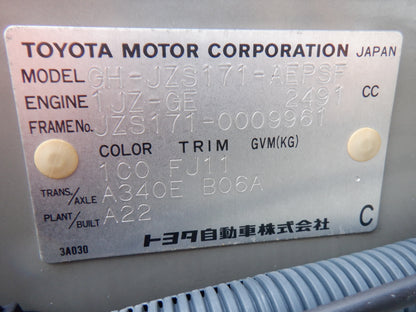982. TOYOTA CROWN ROYAL EXTRA 1999 JZS171-0009961