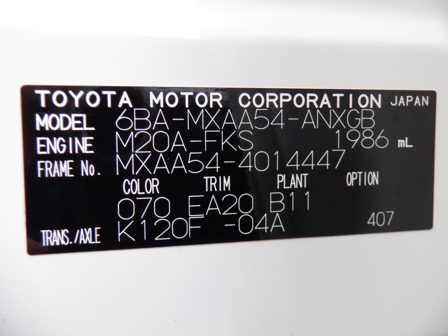 974. TOYOTA RAV4 G 2020 MXAA54-4014447