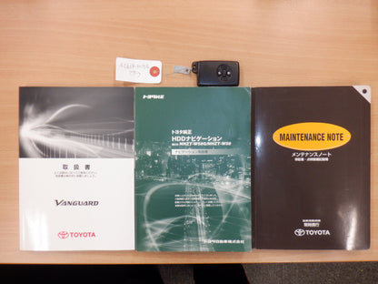 921 TOYOTA VANGUARD 240S 2008 ACA38-5119390 DIRECT SHIPMENT FROM TOYOTA DEALER IN JAPAN