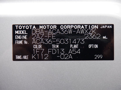 1056　TOYOTA RAV4 STYLE 2013 ACA36-5031473