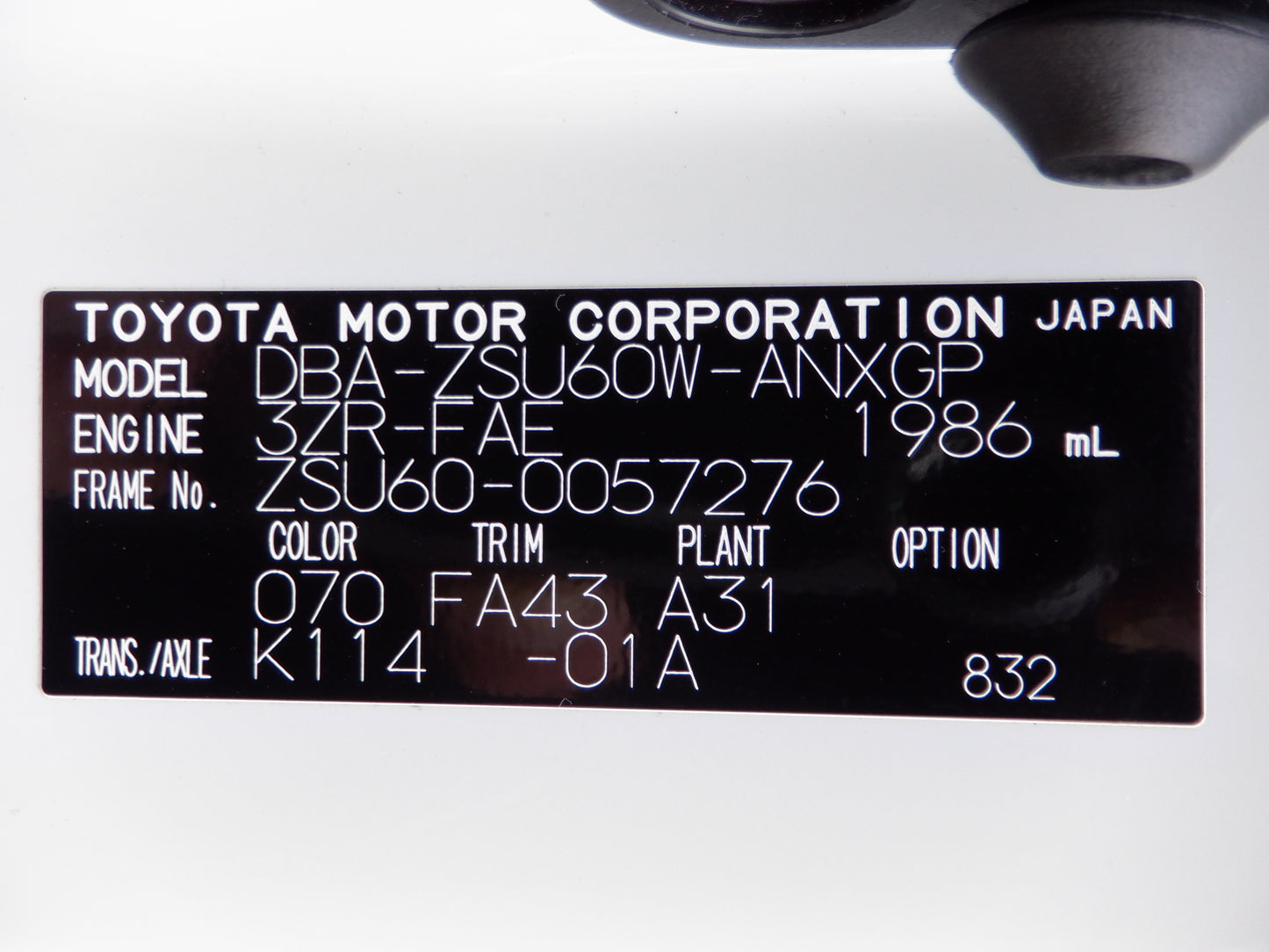 996 TOYOTA HARRIER PREMIUM 2015 ZSU60-0057276