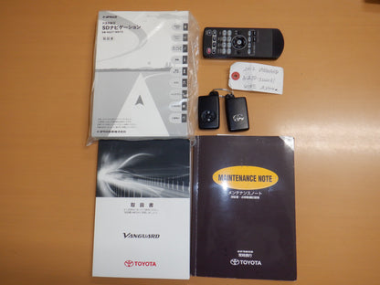 865 TOYOTA VANGUARD 240S 2012 ACA38-5222031